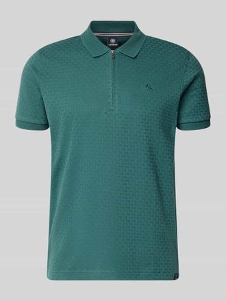 Lerros Regular Fit Poloshirt mit kurzem Rei&szlig;verschluss in Gruen, Gr&ouml;&szlig;e XXXL