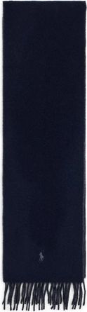 Polo Ralph Lauren Rib-Knit Wool-Blend Sjaal - Heren - Wintersjaals - Blauw - ONE Size - Wol - Accessoires