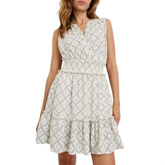 Rails Womens Cindy Dress In Ivory Zanzibar
