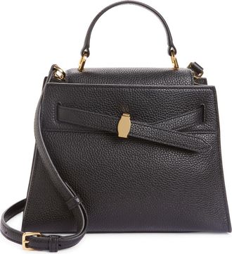 Veronica Beard Dash Leather Top Handle Bag in Black at Nordstrom