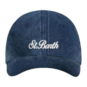 MC2 Saint Barth Baseballpet - Heren - Petten - Blauw - ONE Size - Katoen - Accessoires