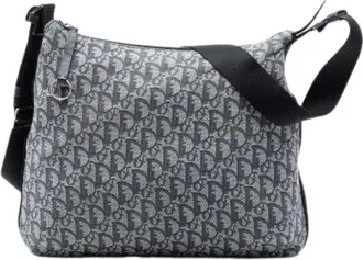 Dior Pre-owned Cross Body Bags, female, Blue, Size: ONE SIZE Pre-owned Canvas Cross Body Bag