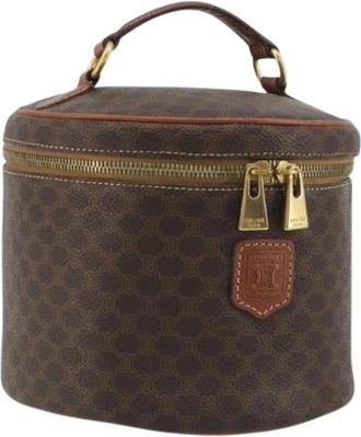Celine Pre-owned Vintage Cosmetic Pouch - Dames - Vintage Handtas - Bruin - ONE Size - Leer - Vintage