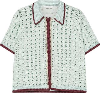 Forte_Forte White Cable Luxe Handmade Crochet Cardigan