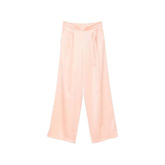 Twinset Wide Trousers, female, Pink, Size: L Wide Leg Trousers