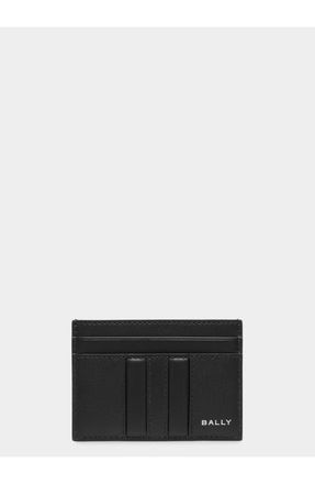Bally Mythos Card Holder in Black+Palladio at Nordstrom