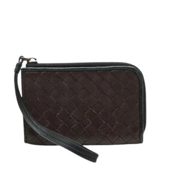 Bottega Veneta Pre-owned Clutches, female, Brown, Size: ONE SIZE Pre-owned Intrecciato Leather Coin Case