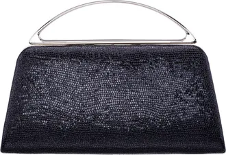 Nina Genesis Faux Leather Clutch in Black at Nordstrom