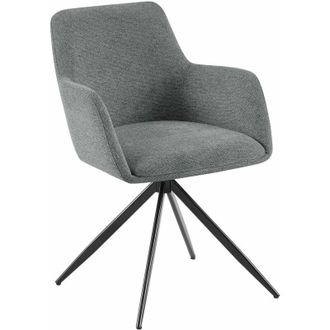 Clp Sedia da pranzo in tessuto Olema grigio