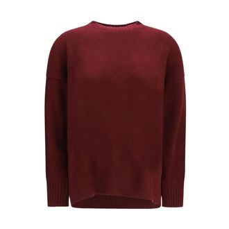 Allude Truien & Vesten, Dames, Rood, M, Kasjmier, Maglione girocollo in cashmere