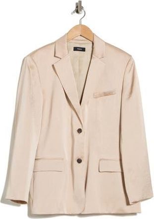 Theory Crushed Blazer in Soft Gold at Nordstrom Rack, Size Medium/large