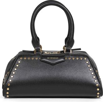 Givenchy Handbags, female, Black, Size: ONE SIZE Antigona EW Mini Leather Handbag