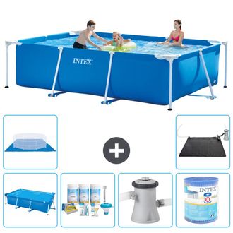 Intex Piscina Con Estructura Rectangular - 300x200x75 Cm - 7-piezas S30223