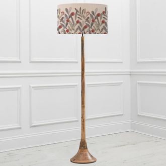 Voyage Maison Kinross Floor Lamp With Katsura Eva Lampshade in Scarlet