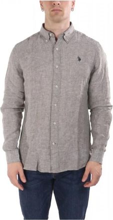 U.S.Polo Association U.s. Polo Assn - Shirts > Casual Shirts - Heren - Casual Overhemden - Grijs - M - Overhemden