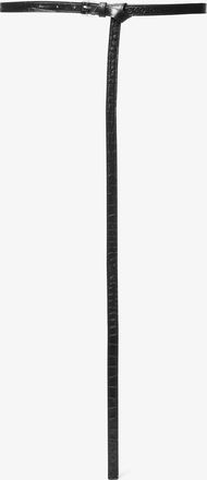 Michael Kors Carolyn Crocodile Embossed Leather Belt