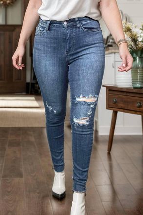 Judy Blue Sent From Above High Waist Skinny Jeans In Blue