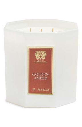 Antica Farmacista Prosecco 3-Wick Scented Candle in Golden Amber at Nordstrom