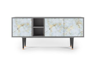 StoryZ Mueble de TV blanco claro 3 puertas L 150 cm