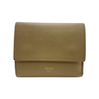 Celine Brown Leather Wallet (Tri-Fold) (Pre-Owned)