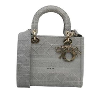 Dior Pre-owned Lady D-Lite Handbag - Dames - Pre-owned - Grijs - Maat: ONE Size