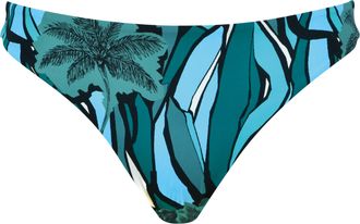 Naturana Bikini-Hose NATURANA Beautiful Beaches, Damen, Gr. 36, N-Gr, emerald mult, Elasthan, Polyamid, gemustert, Badehosen Bikini-Hose, Mit Muster, flexibler