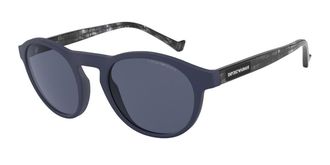 Emporio Armani EA4138 Polarized 57542V Mens Sunglasses Blue Size 52