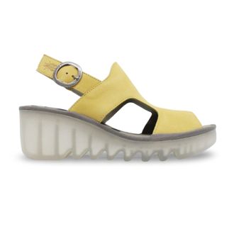 FLY London BAIF585FLY Cupido Leather Womens Heels Sandals - Bumblebee - Size:UK 6