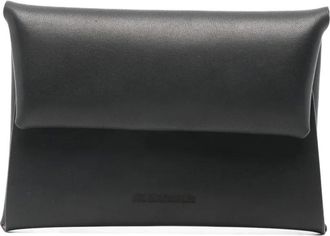 Jil Sander Portamonete in pelle - Nero