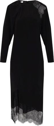 Iro Adima lace-panel midi dress - Black