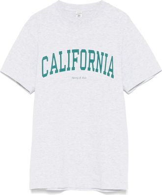 Sporty & Rich stretch-cotton t-shirt - unisex - Elastane/Cotton - S - Grey