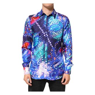 Dolce & Gabbana Casual Shirts, female, Multicolor, Size: XS Martini Shirt