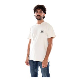 Lee Workwear Crew Tee - Heren - Tops - Beige - Maat: M Denim