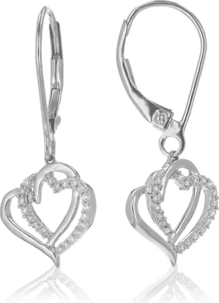 Vir Jewels 1/6 cttw Lab Grown Diamond Dangle Earrings in Sterling Silver With Lever Backs For Women