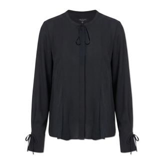 Rag & Bone Overhemden, Dames, Zwart, XS, Losvallend Top