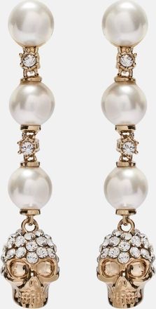 Alexander McQueen Orecchini pendenti con cristalli