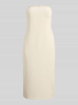 Lauren Ralph Lauren Figurbetontes Cocktailkleid mit Beinschlitz in Beige, Gr&ouml;&szlig;e 34