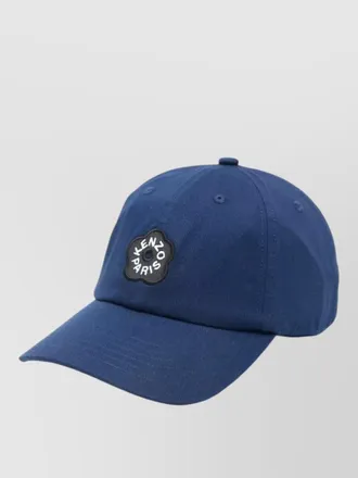 Kenzo hat curved brim eyelet vents silk nylon