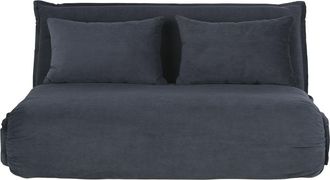Maisons du monde Sof&aacute; cama de 2 plazas de pana gris