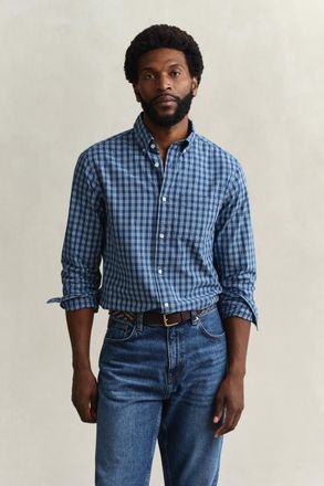 GANT Men Indigo Checked Shirt (XXXL) INDIGO