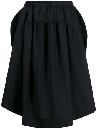 ミニスカート COMME DES GARCONS Women Mini Skirts 417903 GO S005 S25 Black CDG_HEAVY_BLACK_KNIT_SKIRT_BCK