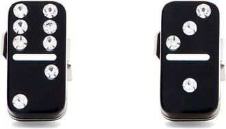 Marc Jacobs Domino Stud Earrings in Silver/Black at Nordstrom