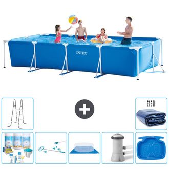 Intex Piscina Con Estructura Rectangular - 450x220x84 Cm - 7-piezas S20080