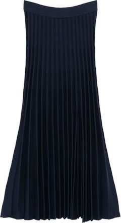 MRZ pleated midi skirt - Blue