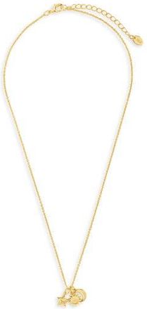 Sterling Forever 14K Gold Plated Sterling Silver Sun Star and Moon Charm Necklace at Nordstrom Rack