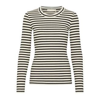 Inwear Magliette a righe LS Nero / Bianco - - Tops - Donna - Multicolore - 2XS