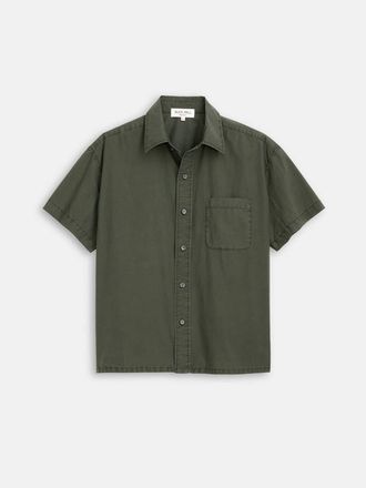 Alex Mill Mens Short Sleeve Shirt In Flight Green
