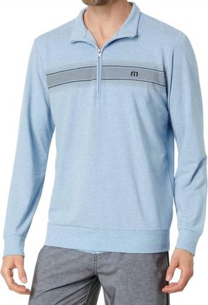 Travis Mathew Tequila Sour Pullover In Heather Bel Air Blue