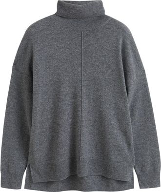 Chinti and Parker roll-neck wool blend jumper - women - Cashmere/Wool - 3L - Grey