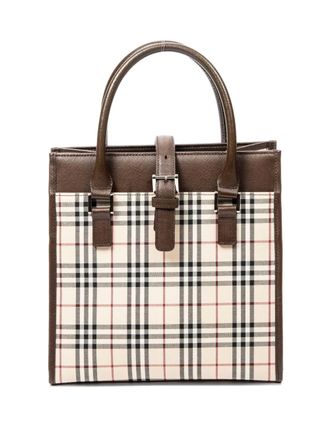 Burberry Vintage Check-pattern tote bag - Brown